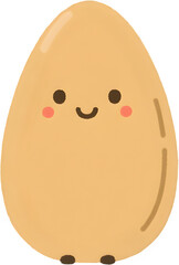 귀여운아몬드캐릭터일러스트