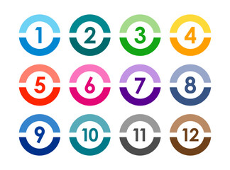 Number icon vector illustration. Infographic number icon vector. number icon vector