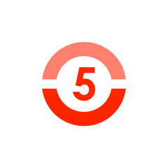 Number icon vector illustration. Infographic number icon vector. number icon vector