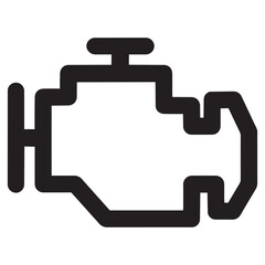 car engine check icon