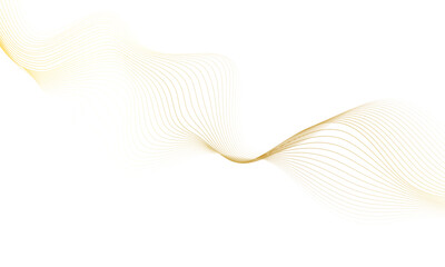 Abstract minimal golden color linear flowing texture curved lines and elegant wave lines background design. 
