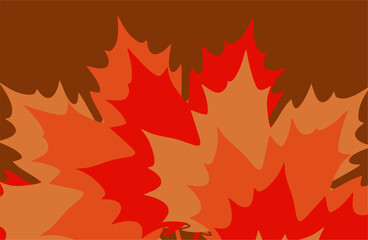 Autumn background with colorful autumn leaves. Frame with autumn leaves.