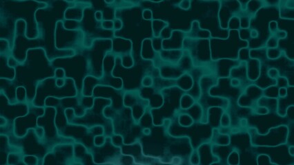Abstract flowing organic teal lines and shapes on a dark teal background texture pattern