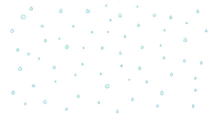 雨t137-0,Hand drawn blue water drop pattern on white background