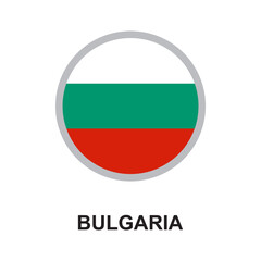 bulgaria national flag circular vector design