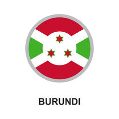 burundi national flag circular vector design