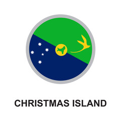christmas national flag circular vector design
