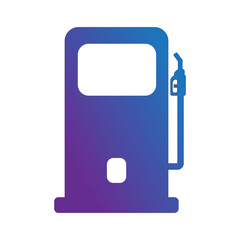Gas Pump Icon Illustration in Gradient