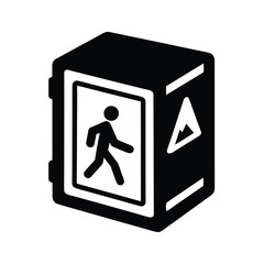 Hiking Safe Box Icon Vector Illustration