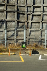 駐車場の公衆電話