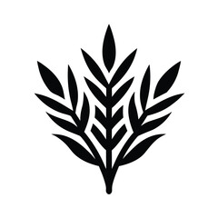 Rice Plant Icon Vector Illustration