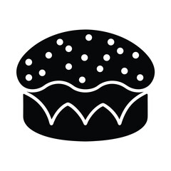 Colomba Cake Icon Vector Illustration