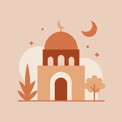 taj mahal vector background