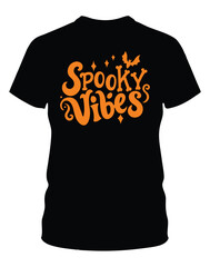 Spooky Vibes Halloween T-Shirt Design