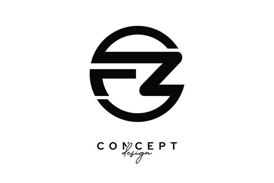 FZ Creative Circle Monogram Logo Design &ndash; Modern Branding Concept