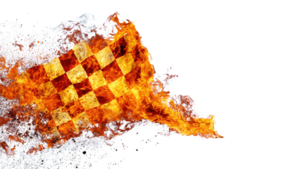 
Bright blazing fire flames with hot burning heat energy abstract red and orange fiery background flame texture isolated on white background