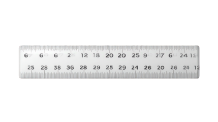 Measuring Ruler With Numerical Marks