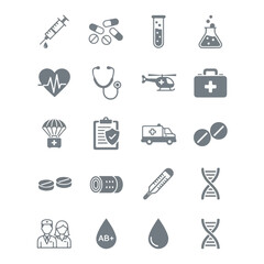 Fototapeta premium medical icons set