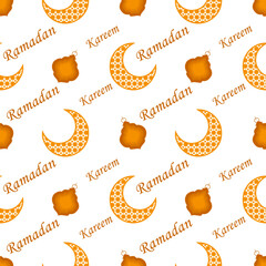 seamless pattern with ramadan theme