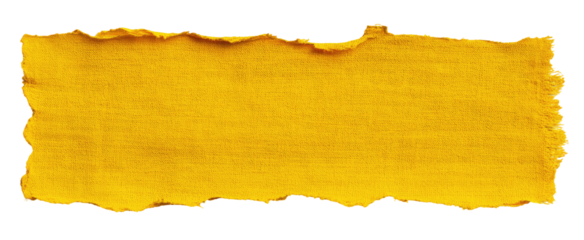 Ripped, textured, gold-yellow rectangular banner