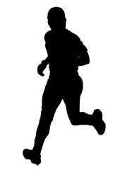 野球選手のシルエット