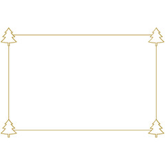 Christmas frame border gold luxury greeting card template background.