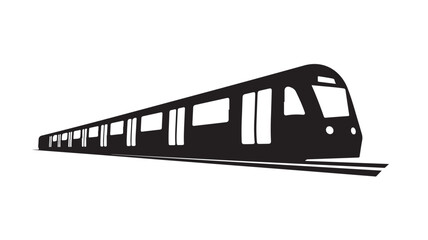 Sleek modern subway train speeds along tracks creating a dynamic sense of motion and urban travel forward motion and progress concept