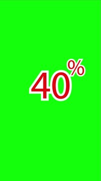 Dynamic 40% discount announcement for vibrant sales promotions and marketing campaigns