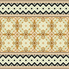 abstract ethnic seamless background, vector illustration