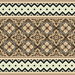 abstract ethnic seamless background, vector illustration