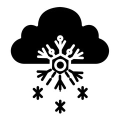 Snowing Vector Icon