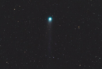 Comet C/2025 A6 (Lemmon) in the constellation Lynx, at a distance of 160,500,000 kilometers from Earth, September 30, 2025