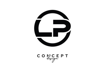 LP Creative Circle Monogram Logo Design – Modern Branding Concept