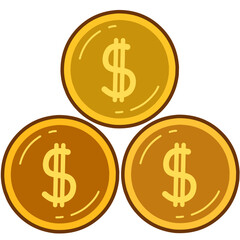 Gold Money Coin 