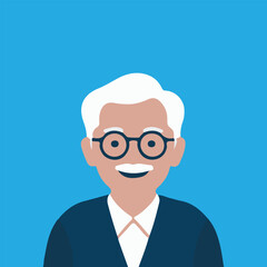 old man with glasses