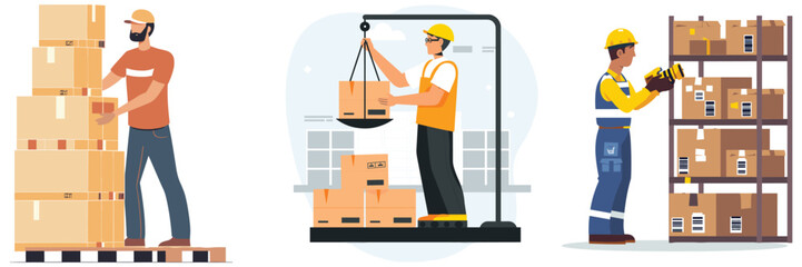 set of isometric factory industrial plant and refinery illustration