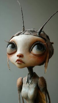 Enigmatic Doll with Big Eyes