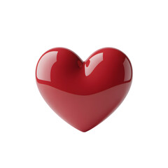 3D Glossy Red Heart Icon &ndash; Love, Romance, Valentine&rsquo;s Day Symbol