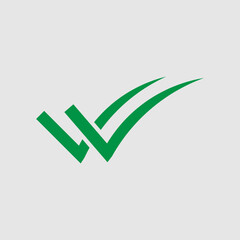 Check mark icon. Single and double ticks. Confirmation and read message status symbol. Used in chat, tasks, and notifications sign.