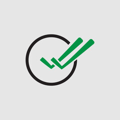 Check mark icon. Single and double ticks. Confirmation and read message status symbol. Used in chat, tasks, and notifications sign.