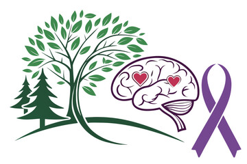 vector illustration of an abstract tree