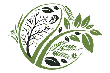 abstract floral design