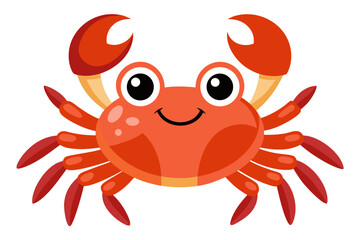 vector illustration of a crab