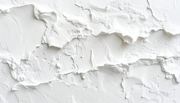 Close-up of textured white surface with ridges, shadows, and rough edges - Powered by Adobe