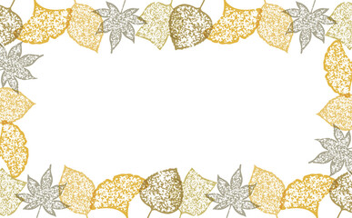 秋のもみじ紅葉フレーム素材｜背景や装飾デザインに