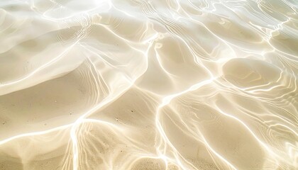 Light dances on rippling water, creating shimmering patterns with golden highlights