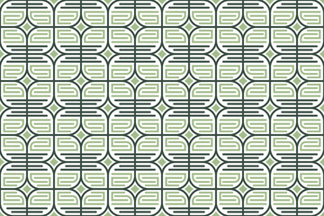 multicolor green diagonal seamless pattern. diagonal square geometric pattern. Inspired by chinese cultural motifs tiles seamlessly. horizontal white background.