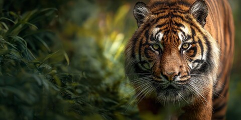 A tiger in the natural environment.