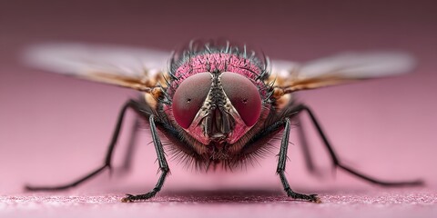 A beautiful colorful fly