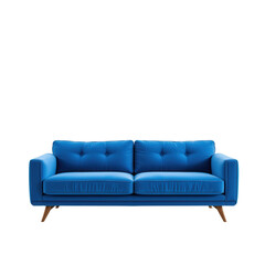 Stylish Blue Sofa with Modern Design and Comfortable Upholstery